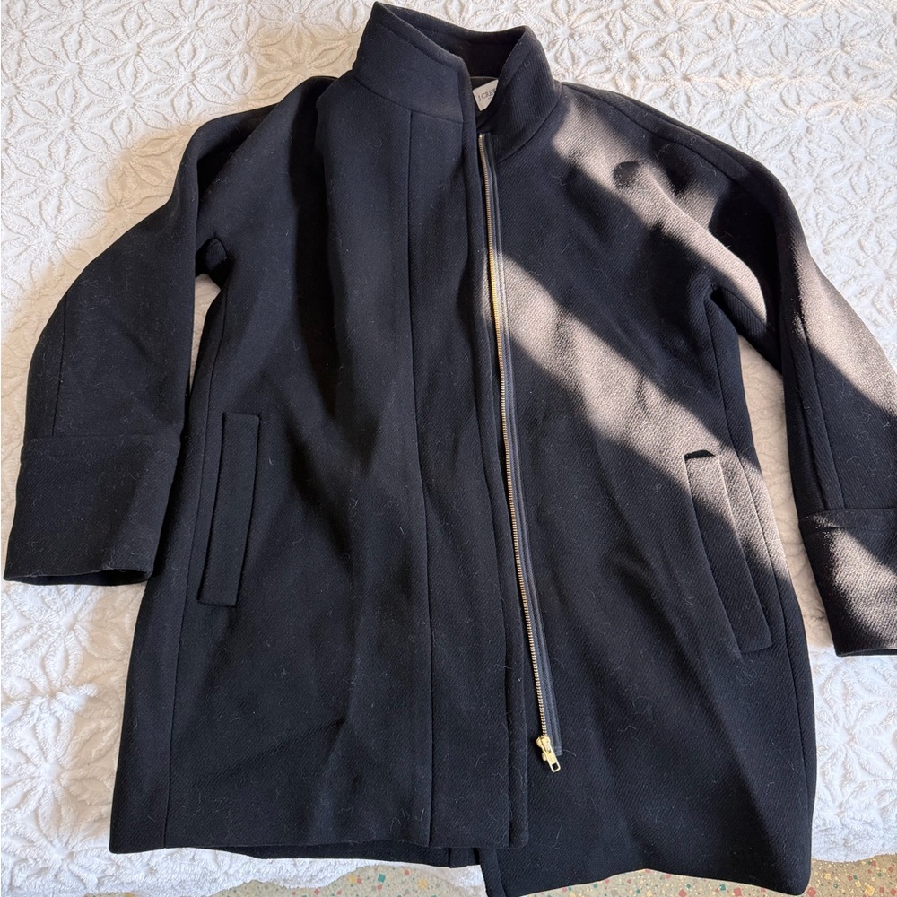 J. Crew Black Wool City Coat 14